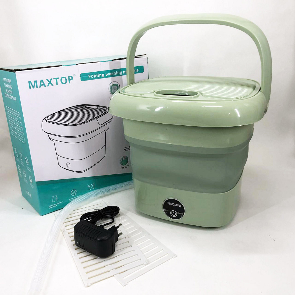 Стиральная машина с баком для воды MAXTOP, Складная стиральная машина, Портативная стиралка ведро RB-34 Львов - изображение 13