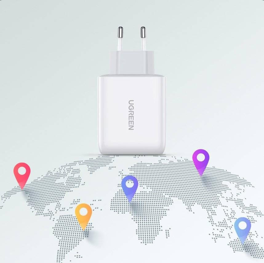 Мережевий зарядний пристрій UGREEN CD170 38W USB-C Wall Charger EU (White) (UGR-60468) Київ - фото 11