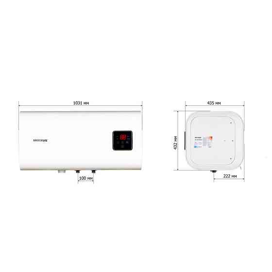 Водонагрівач "Квадрат" Mixxus EWH-14100 CUBE WET накопичувальний 100 л, мокрий тен 2,0 kW  ( WH0616 ) 30107 Харків