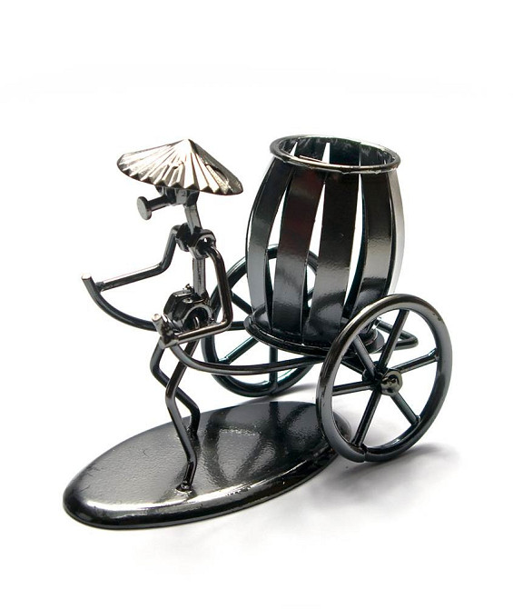 Статуэтка металлическая Рикша металл Киев - изображение 1