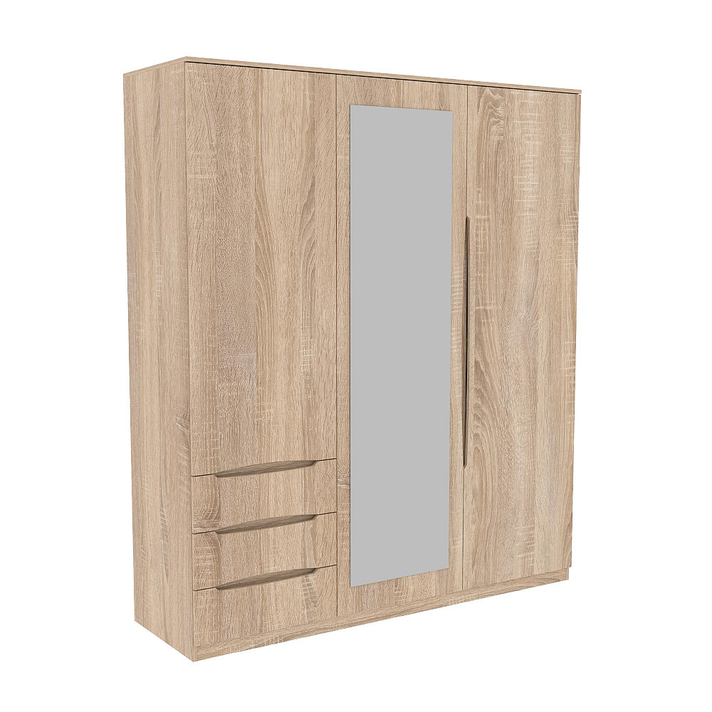 Шкаф Дельта 2, Дуб Сонома, 1800х550х2100 Львов - изображение 1