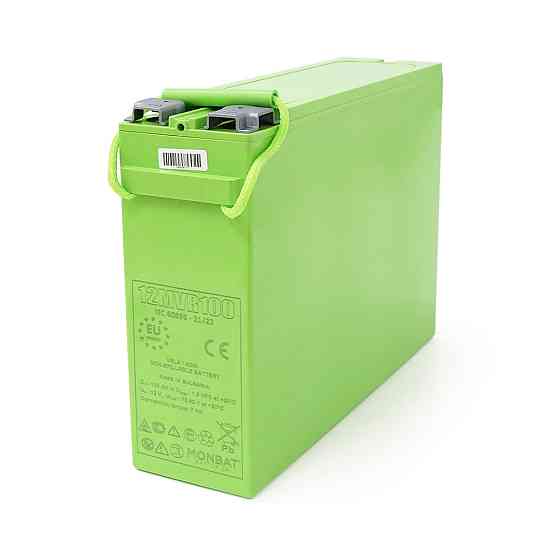 Аккумуляторная батарея MONBAT FRONT TERMINAL 12MVR100 AGM 12V/100 Ah, 398x110x286 мм, 32,9 кг Киев