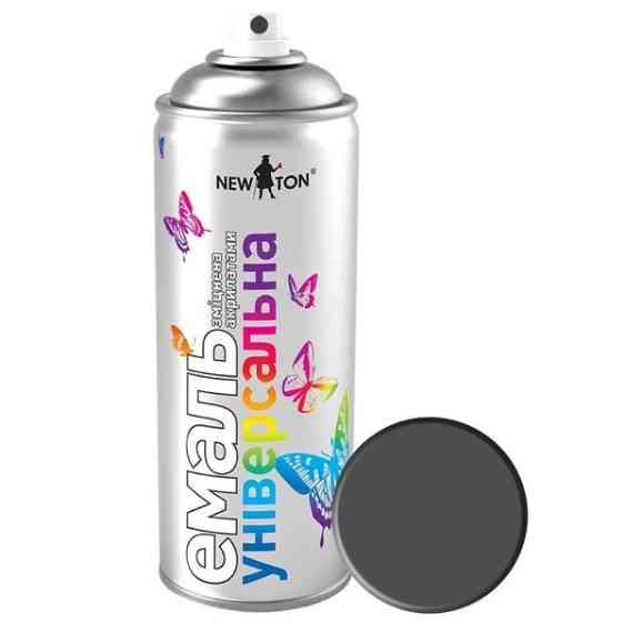 Емаль універсальна 400мл 7016 сірий антрацит мат аерозоль NEW TON Житомир