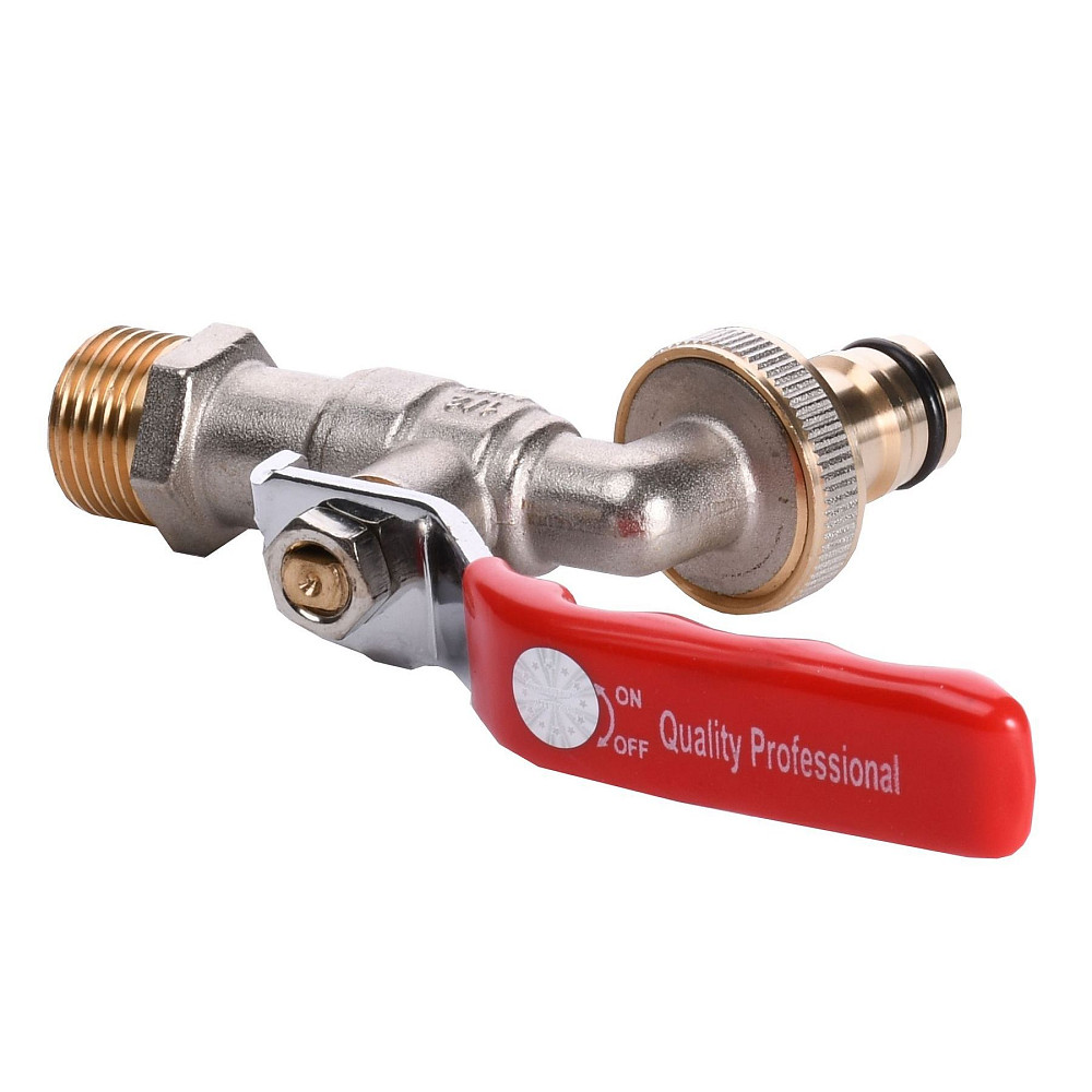 Кран кульовий для поливу Q PROFESSIONAL 1/2″ NV-QP155 + коннектор швидкоз'ємний Тернополь - изображение 4