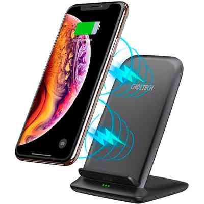 Зарядний пристрій Choetech 15W Fast Wireless Charging Stand 2coils black (T555-F-BK) Вінниця