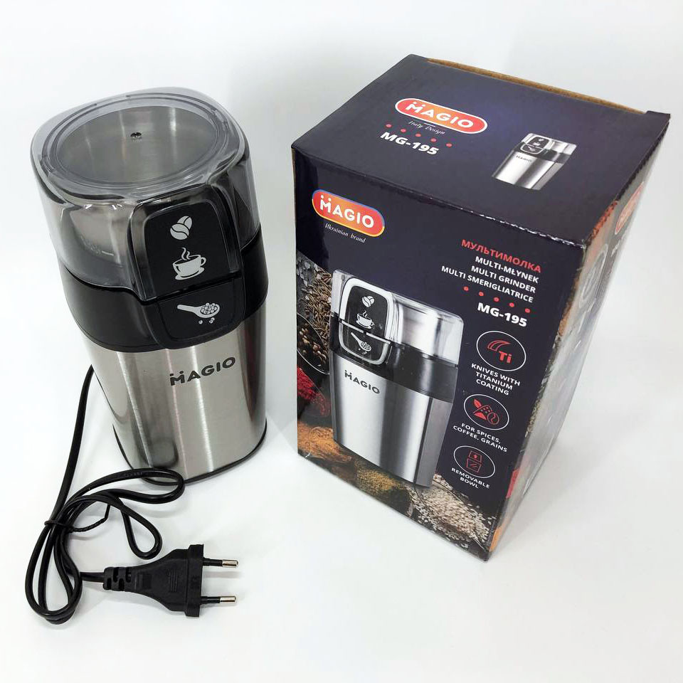 Машинка для помелу кави маленька, Кавомолка електрична найкраща, Універсальна електро кавомолка JF-62 Львів - фото 4