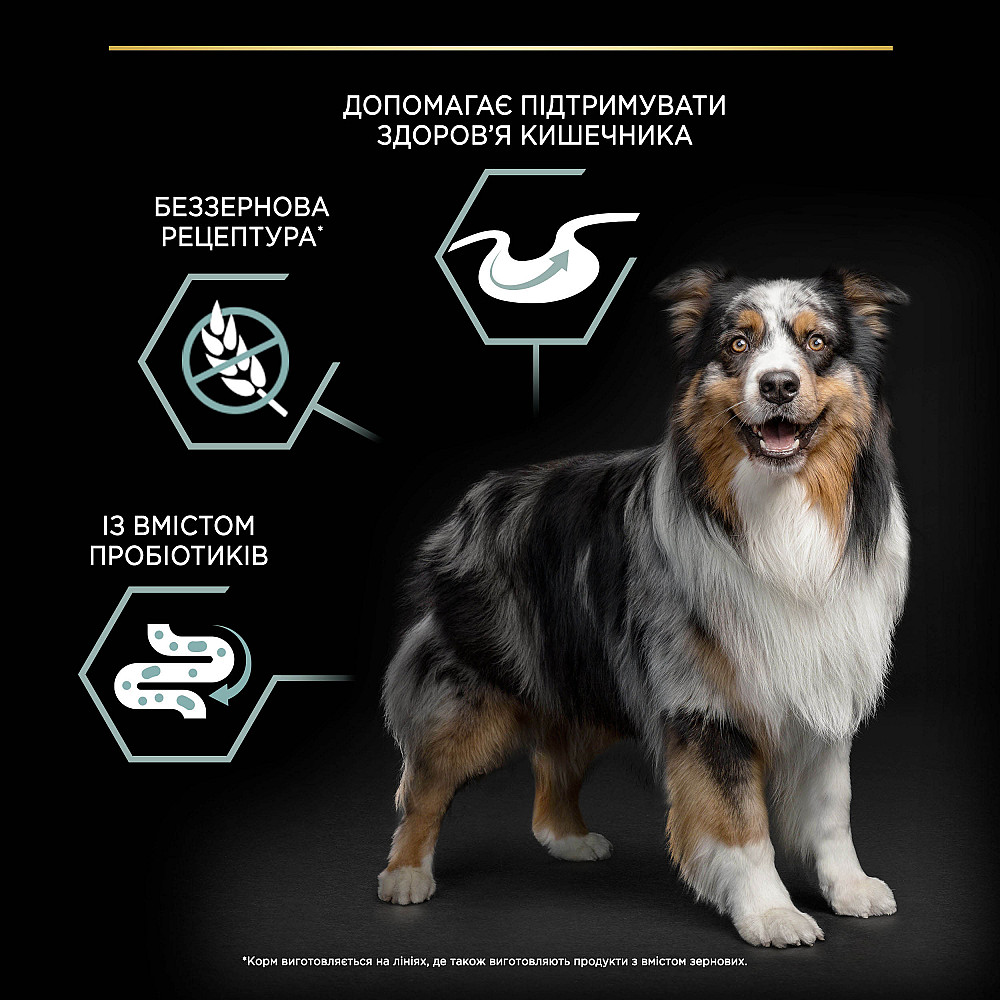 Сухий корм PRO PLAN Medium & Large Adult 1+ Sensitive Digestion для дорослих собак середніх і великих порід, з чутливим травленням, беззерновий, з Київ - фото 7