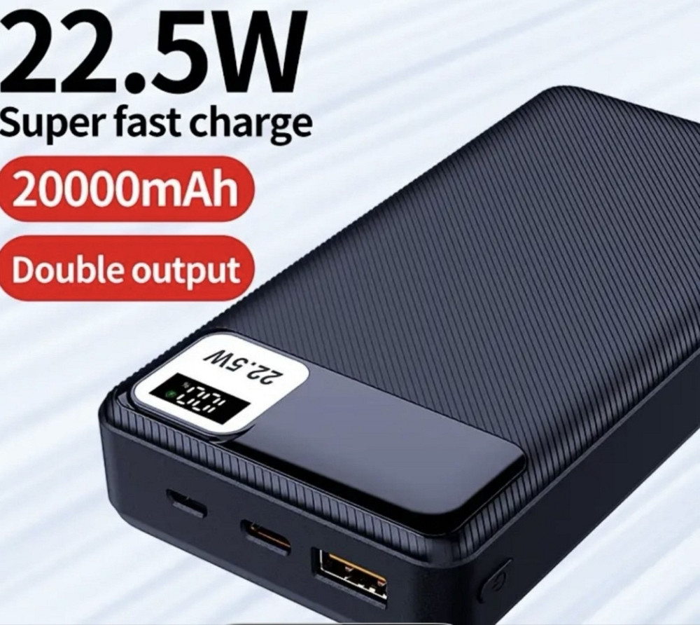 Power bank 20000mAh с быстрой зарядкой 22,5Вт. Киев - изображение 1