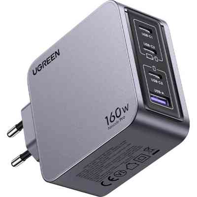 Зарядное устройство Ugreen 4xUSB 160W (3xUSB-C + USB-A) Gan Nexode Pro X763 (25877) Винница