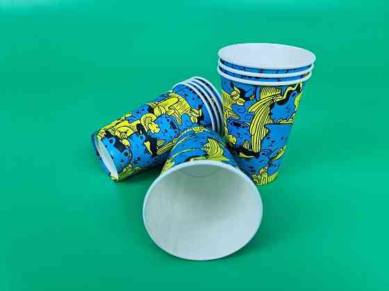 Стаканы бумажные одноразовые 340 мл Котики  (50 шт) Харьков