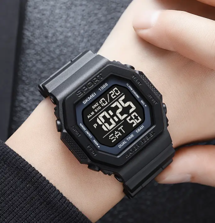 Чоловічий спортивний годинник Skmei 1988 (Чорний) Київ