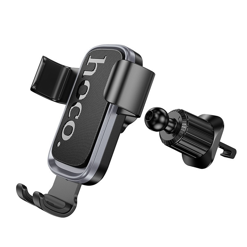 Автотримач для телефона HOCO H80 Vista gravity car holder (air outlet) Black Metal Gray Одеса - фото 6