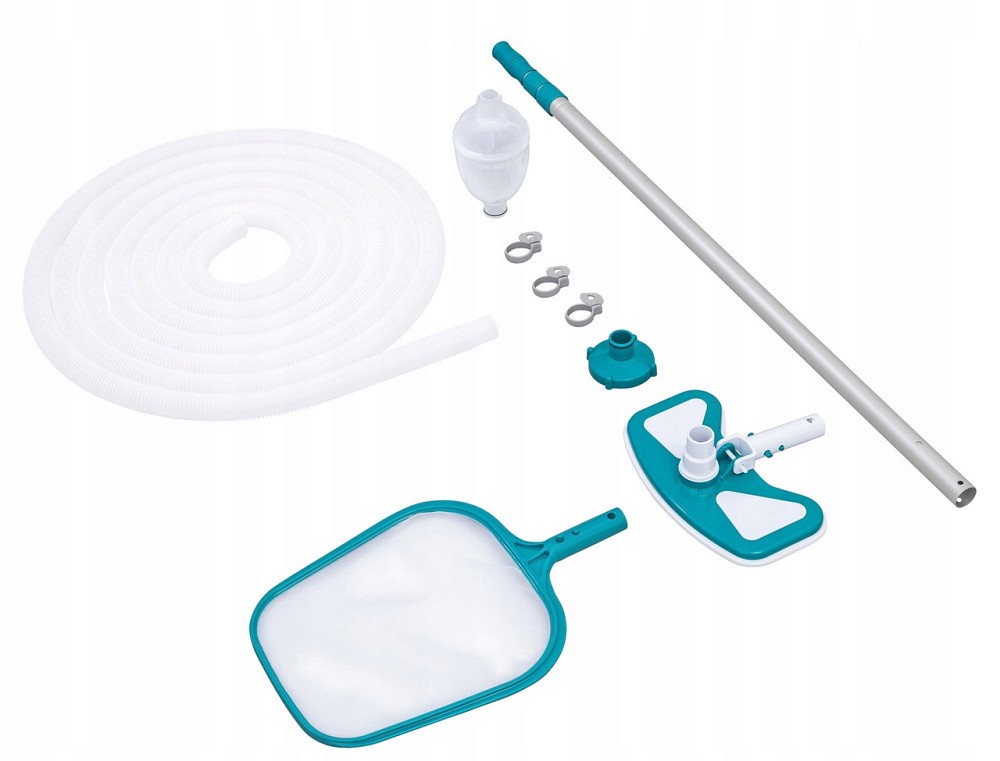 Набір для чищення дна басейну і верхнього шару води пилосос + сачок Bestway (58234) Нововолинськ - фото 3