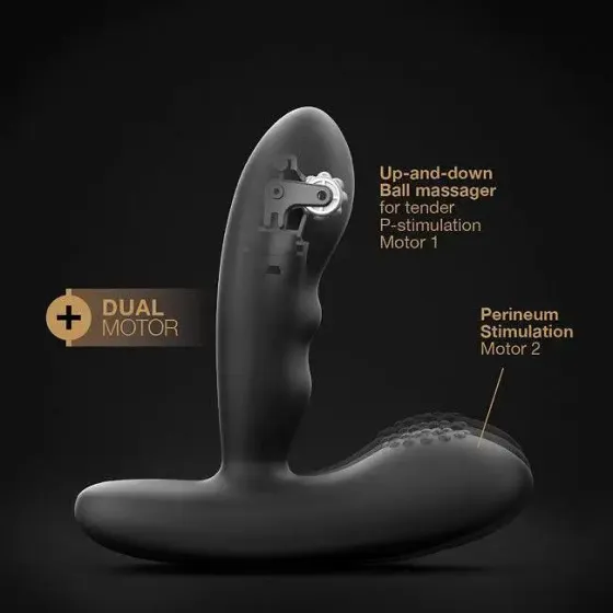 Масажери простати Dorcel P-Stroker з пультом ДК, підігрівом і прицільним масажем, два мотори Львів
