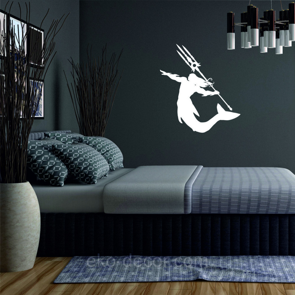 Декоративное настенное 3D Панно «Морской царь» Декор на стену с объемом 50*45 см, Белый Киев - изображение 7