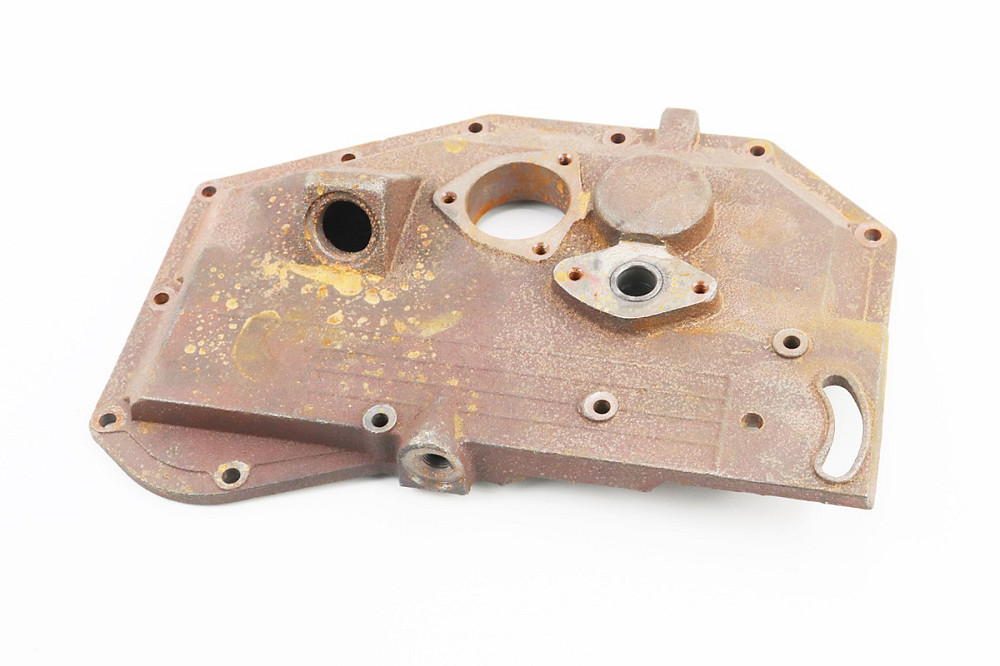 Кришка блока двигуна права (з боку заводного важеля), довга, 12отв., чавун R180NM, НЕ ЗАГЛУШЕНИЙ ОЛІЙНИЙ КАНАЛ Київ - фото 1