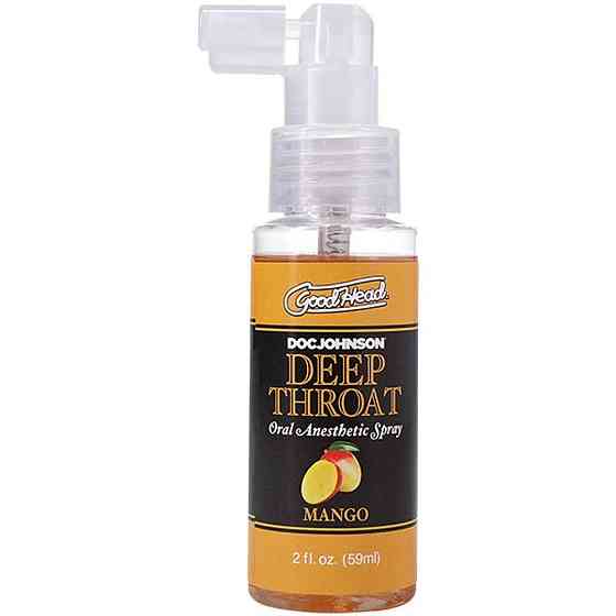 Спрей для минета Doc Johnson GoodHead DeepThroat Spray – Mango 59 мл для глубокого минета Sex Aura Киев