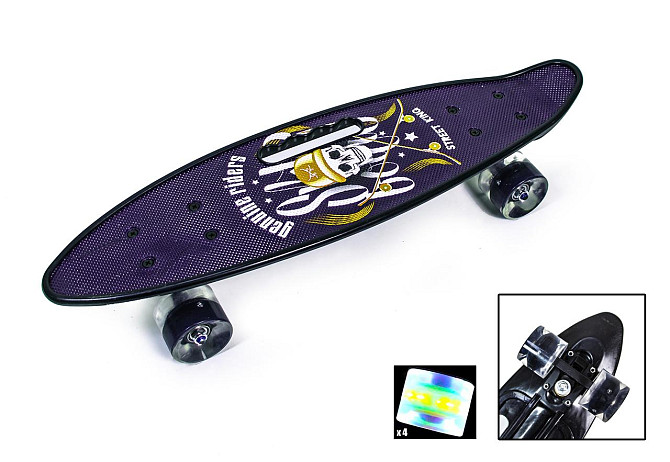 Penny Board З Ручкою "Street King" Світяться колеса Одеса - фото 2