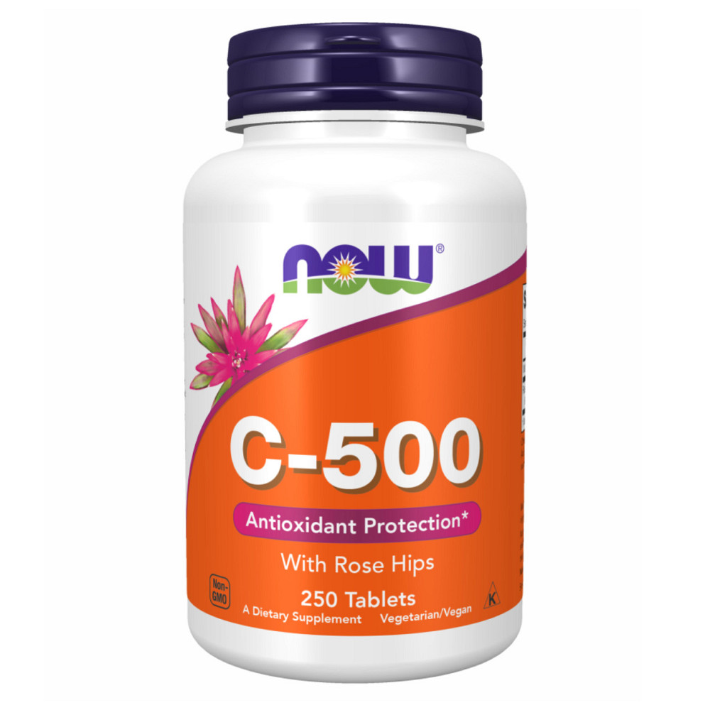 Витамин С Now Foods C-500 with Rose Hips 250 tabs Киев - изображение 1