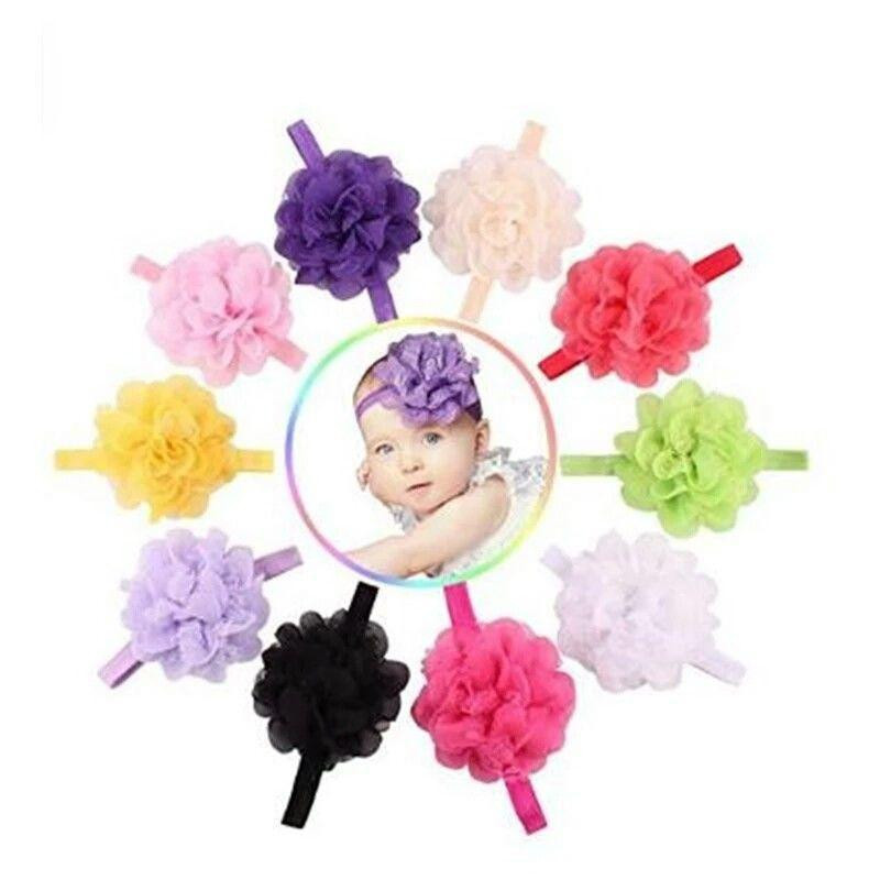 Детская синяя повязка - окружность 40-50см, размер цветка 10-11см Киев - изображение 3