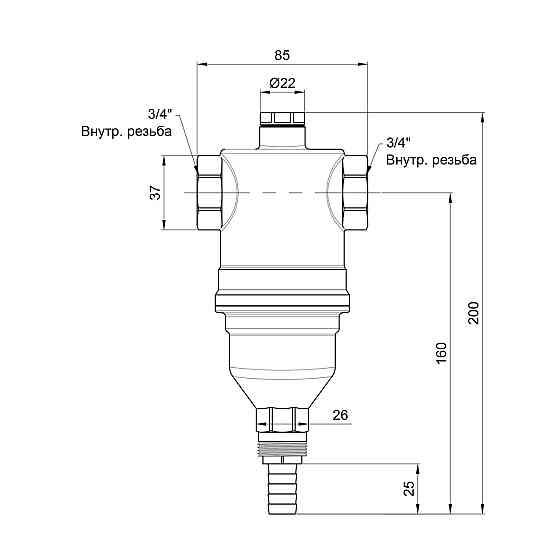 Самопромивний фільтр Icma 3/4" No745 Київ