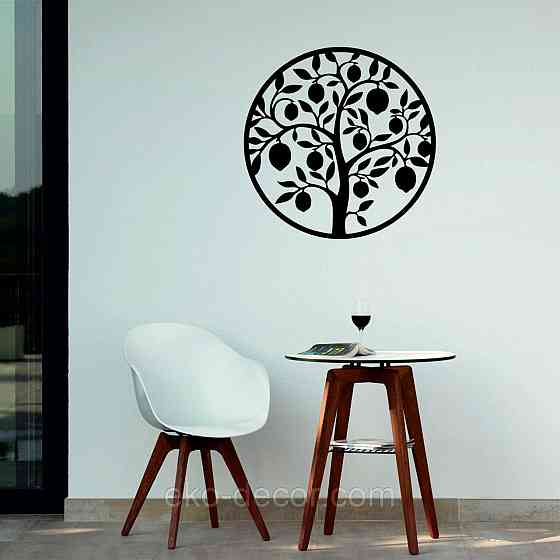 Декоративное настенное 3D Панно «Дерево в кругу» Декор на стену с объемом Киев
