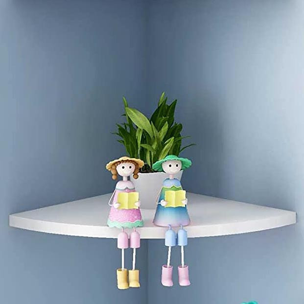 Угловая настенная полка 