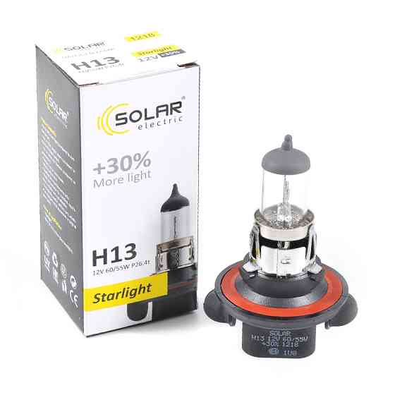 Галогенова лампа Solar H13 12V 60/55W P26.4t Starlight +30% Львів