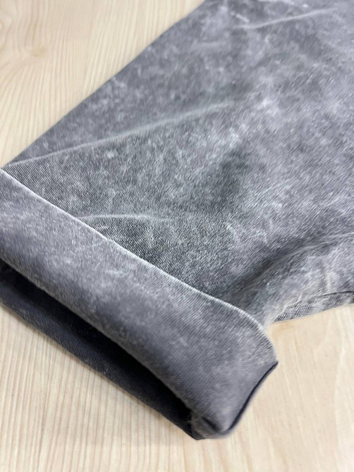 Футболка женская A-N 26030 вареная тай-дай оверсайз с вышивкой Mickey Mouse, серый, one size Киев - изображение 5