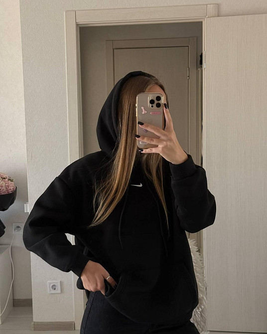 Жіноча базова тепла худі трьохнитка на флісі Одеса - фото 4