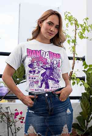 Футболка для хлопчика з аніме принтом Аніме Дандадан Окарун Джапанесе оверсайз (зріст від 165 до 180) Чорний AnimeJ0265m Дніпро