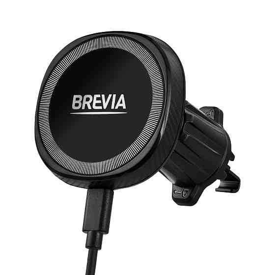 Тримач телефону автомобільний Brevia AirVent Ultra MagCharge 15W з безпровідною зарядкою, на дефлектор Львів