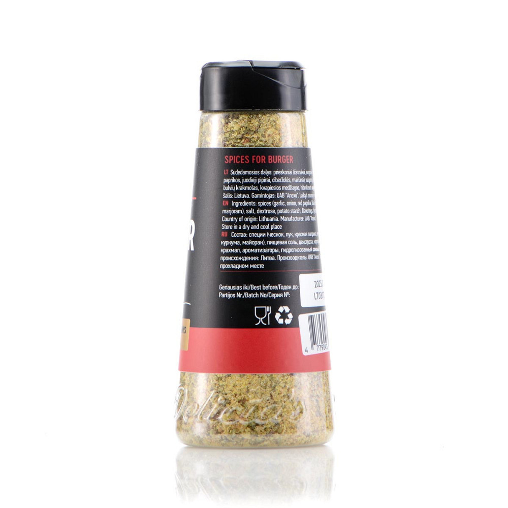 Смесь специй Delicia's Spices Burger для бургеров 180 г 241560 Код: 013255 Ровно - изображение 4