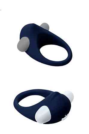Эрекционное кольцо с вибрацией Dream Toys Rings of Love, синий Sex Aura Киев