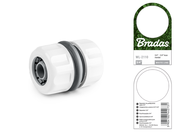 Муфта з'єднувальна 3/4", WHITE LINE, WL-2110 Київ - фото 2