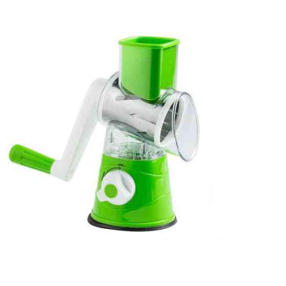 Овочерізка барабанна Tabletop Drum Grater Kitchen Master MINI 5333 з 3 насадками для овочів і сиру) Київ