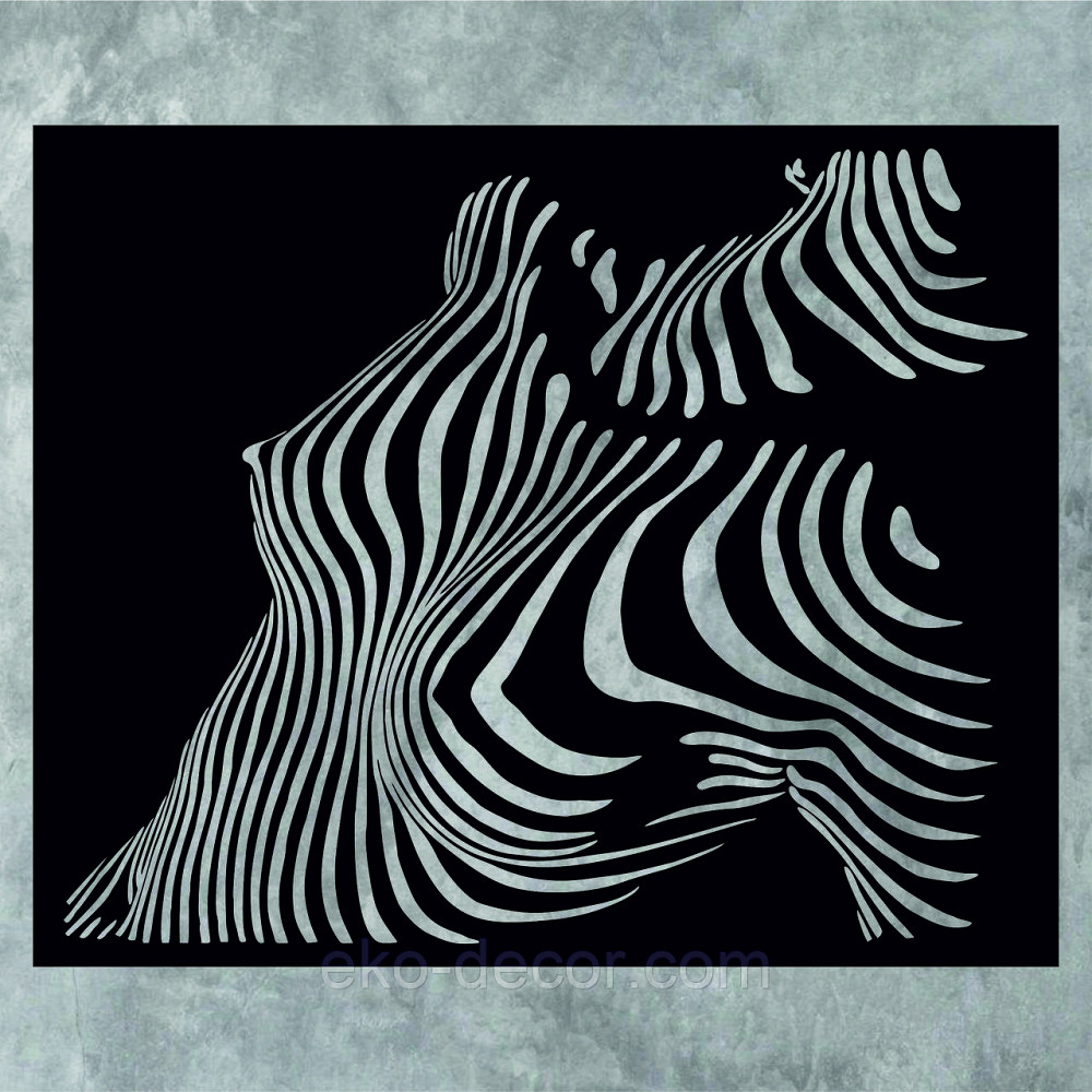 Декоративное настенное Панно «Тело Женщины», Декор на стену 110*90 см, Черный Киев - изображение 5