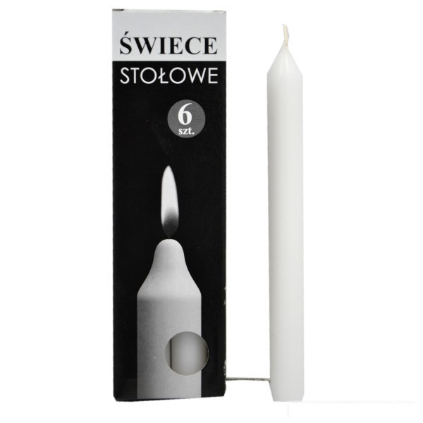 Набір свічок столових Bispol S1-66 Білі 6 шт Луцьк - фото 2