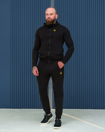 Костюм спортивній мужской тризуб весна Черный S Харьков