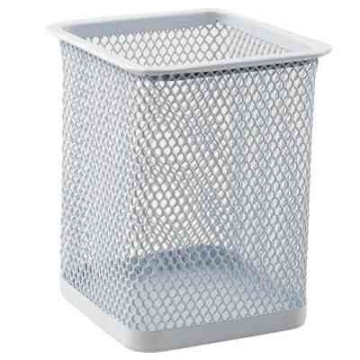 Подставка для ручек Axent для ручек квадратная 80х80х100 мм металлическая белая (2111-21-A) Винница