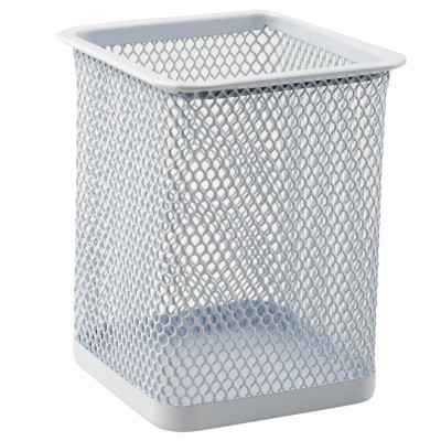 Подставка для ручек Axent для ручек квадратная 80х80х100 мм металлическая белая (2111-21-A) Винница - изображение 1