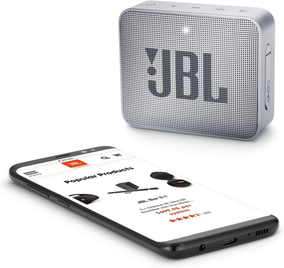 Портативная колонка JBL Go Essential 2 Gray | Bluetooth 4.2, 3.1 Вт, IP67, до 5 ч, USB-C, компактная акустика Киев