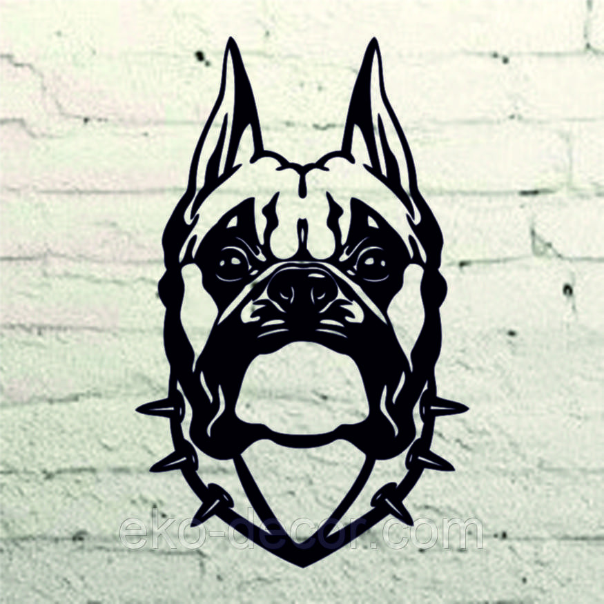 Декоративное настенное Панно «Боксер», Декор на стену 90*56 см, Черный Киев - изображение 7