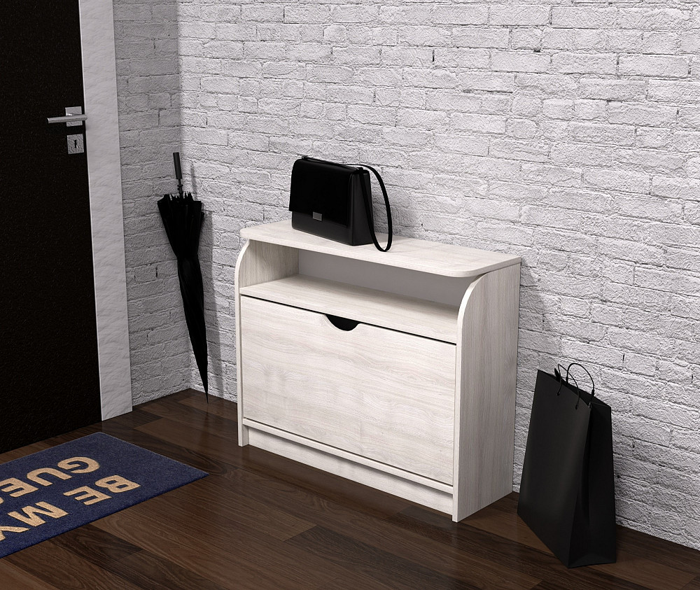 Тумба для обуви №3, Дуб Шамоні Світлий, 800/250/650 Львов - изображение 2
