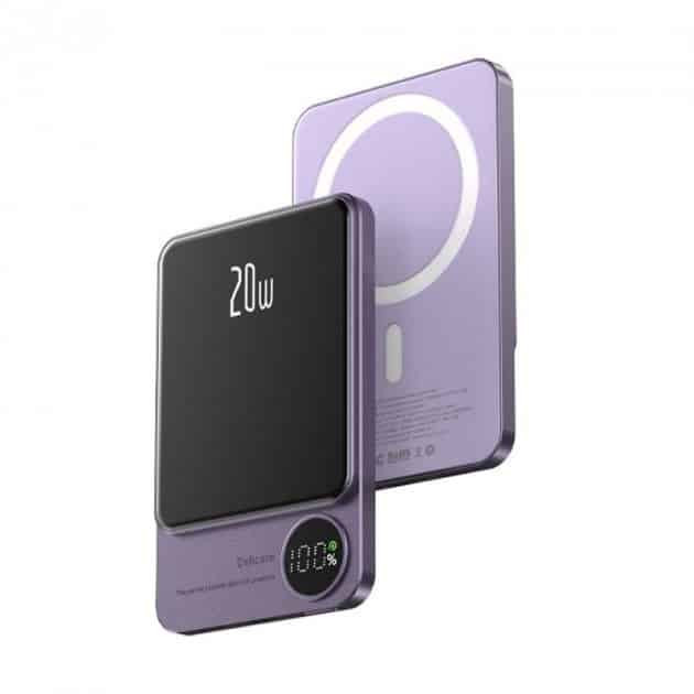 УМБ PowerBank Q9 5000 mAh 20W (MagSafe) - Фіолетовий Киев - изображение 1