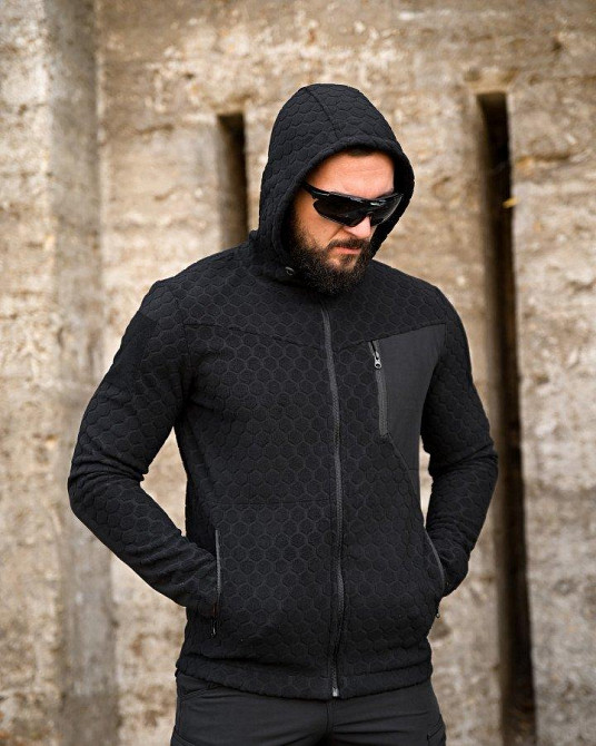 Тактична флісівка KM URBAN чорна ПП7996 Одеса - фото 7