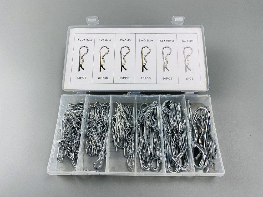 Набір шплінтів типу R метричних 150 шт. Пружинний штифт (6 різновидів шплінтів в одному наборі) Мукачево - фото 10