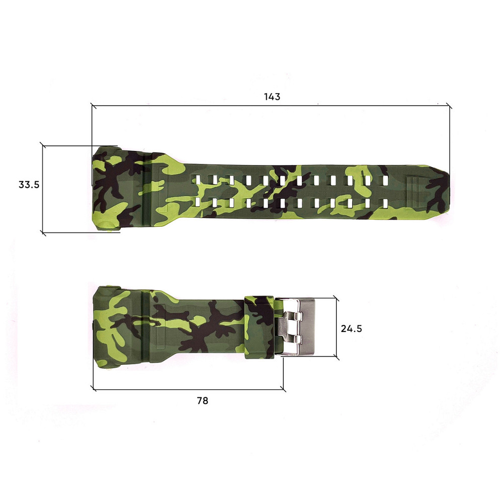 Ремешок для часов Skmei 1520CMGN Camo Green SBR Киев - изображение 3