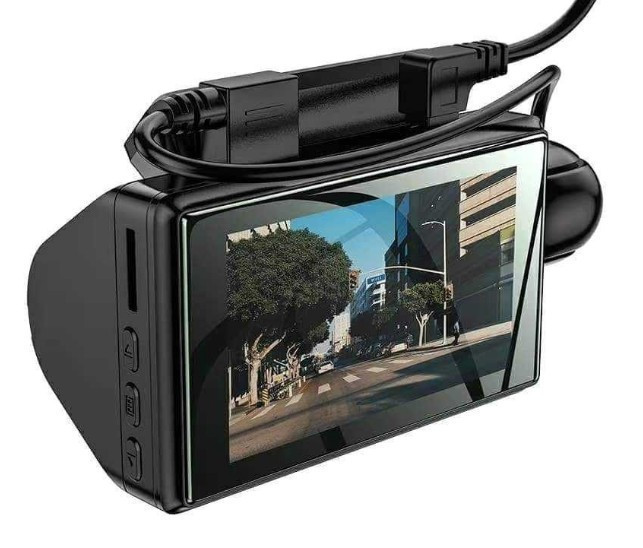 Автомобільний відеоректор DVR Hoco DL07 Plus LTPS-3.0" 2 камери Full HD Вінниця - фото 1