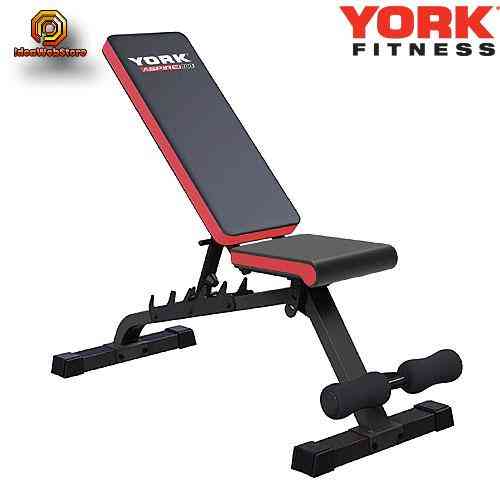 Тренувальна лава для дому та спортзалу регульована з розкладна спортивна лава для жиму та преса York Fitness ASPIRE 280 FID Київ